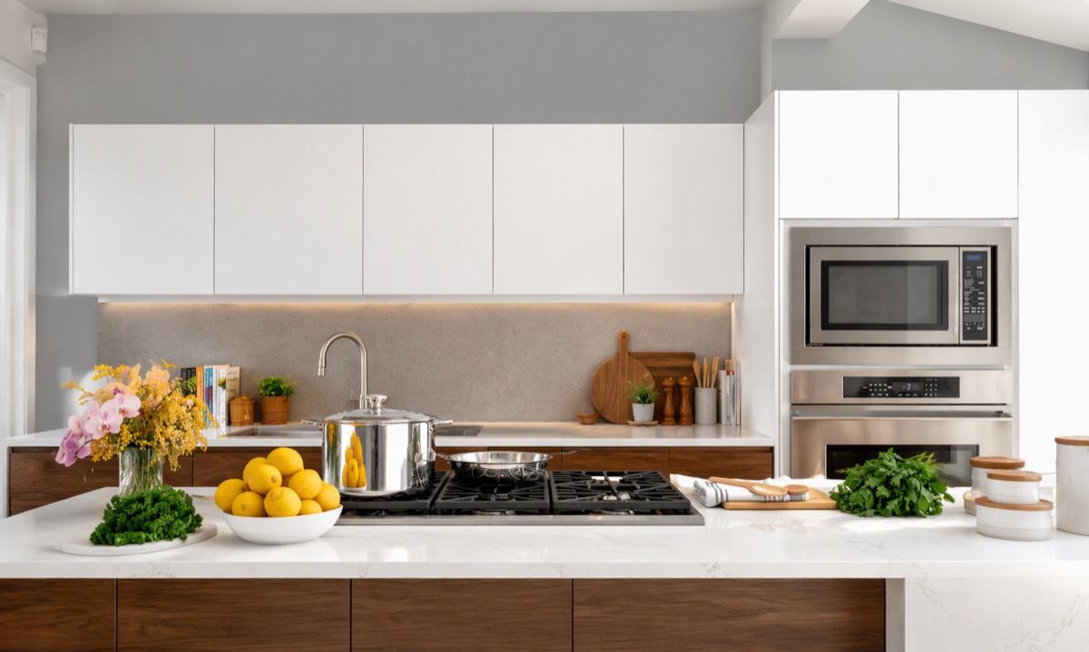 Contemporary Kitchen — Sleek Two-Tone