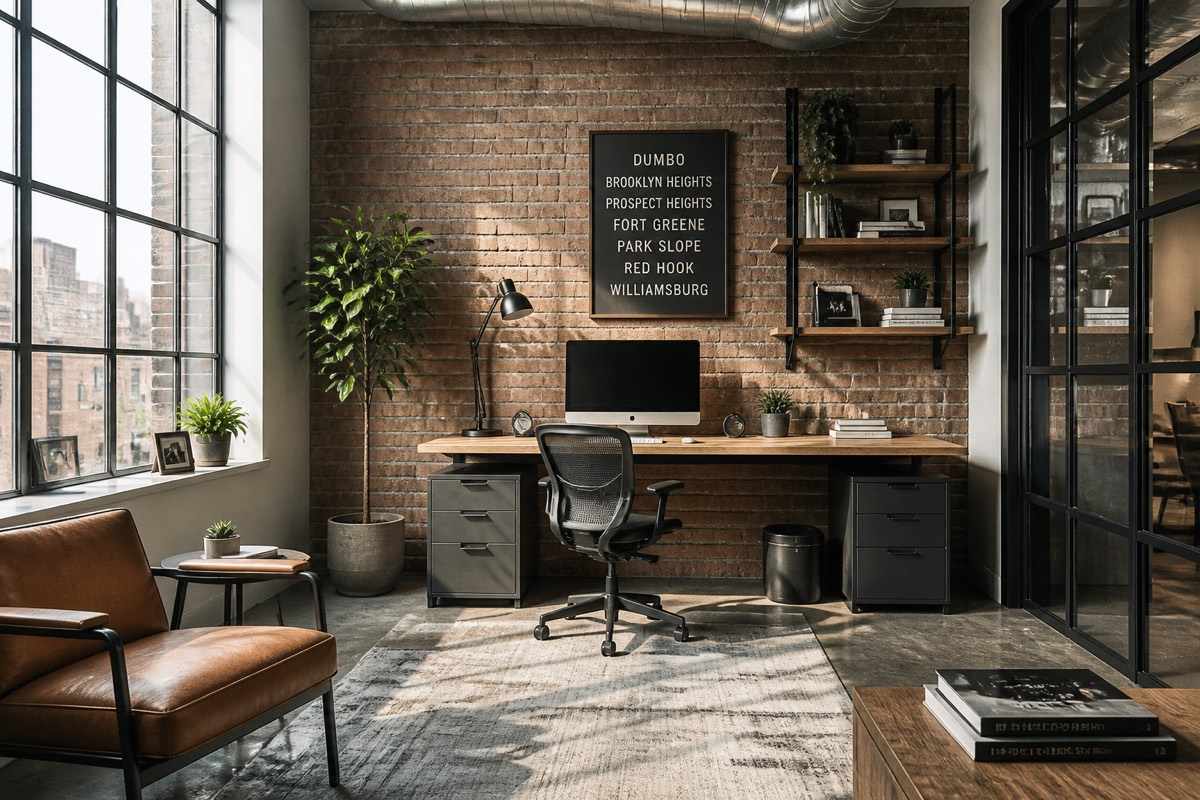 Industrial home office idea